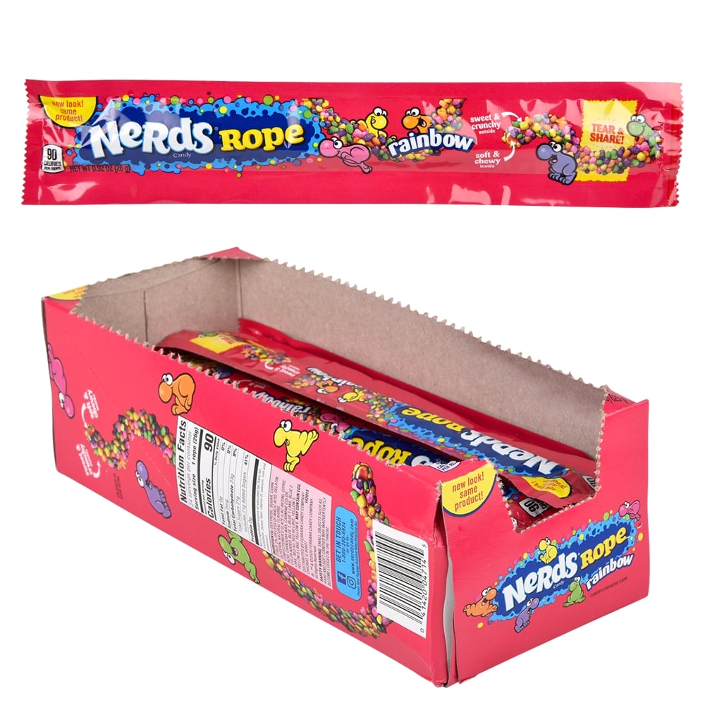 Nerds Rainbow Rope Candy (24 Ct Display)