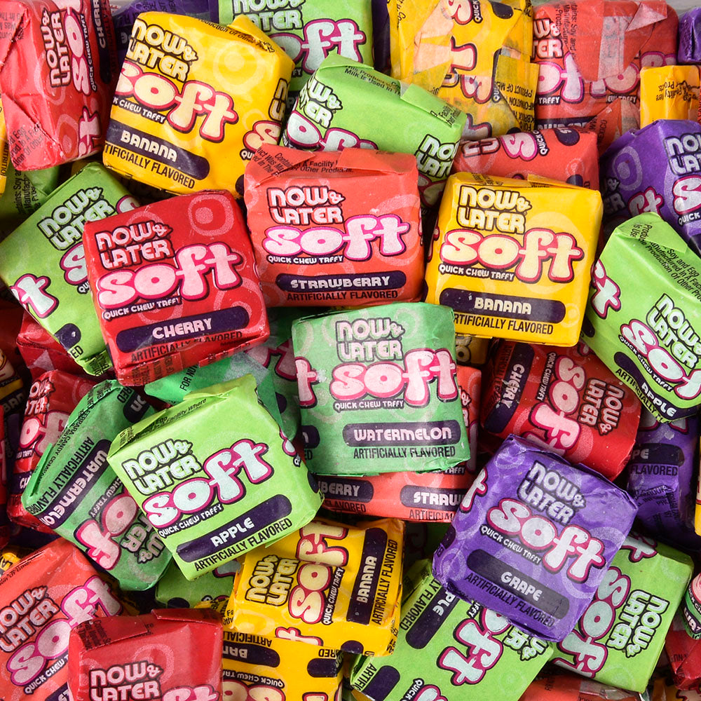 Now and Later Giant Chewy Taffy (120 Pc Tub)