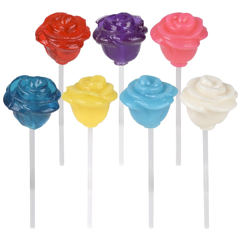 Rose Pops Assorted Lollipops (24 Pc Display)