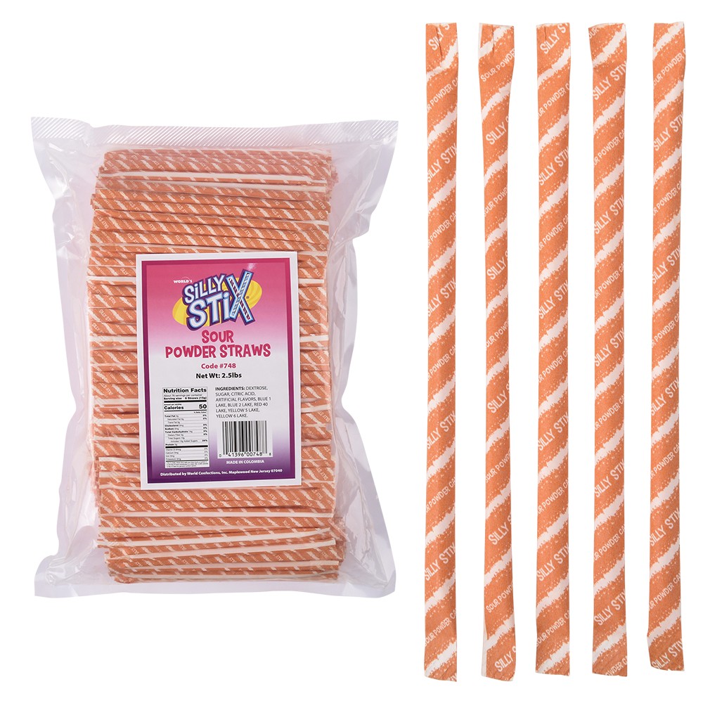 Sour Powder Straws (610 Pieces)