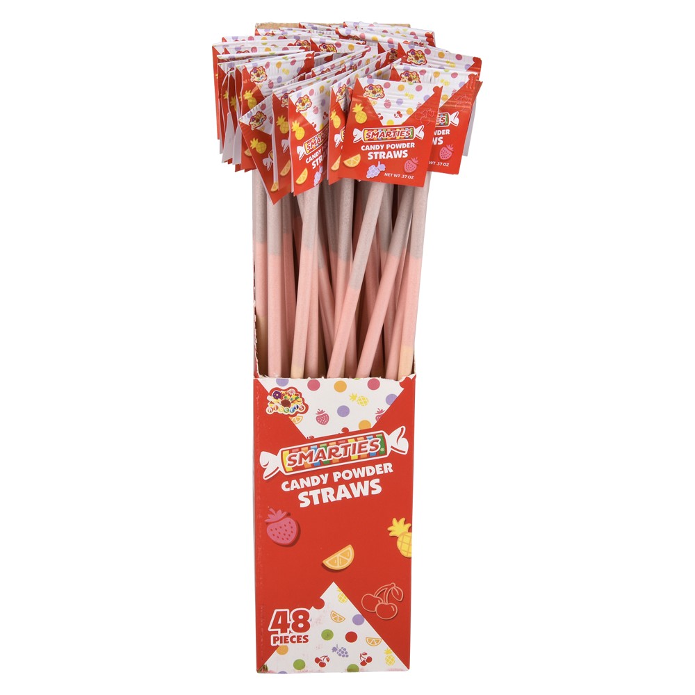 Smarties Candy Straws (48 Piece Box)