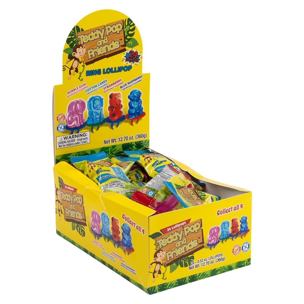 Ring Lollipops Teddy Pop & Friends 24ct (1 DSP)