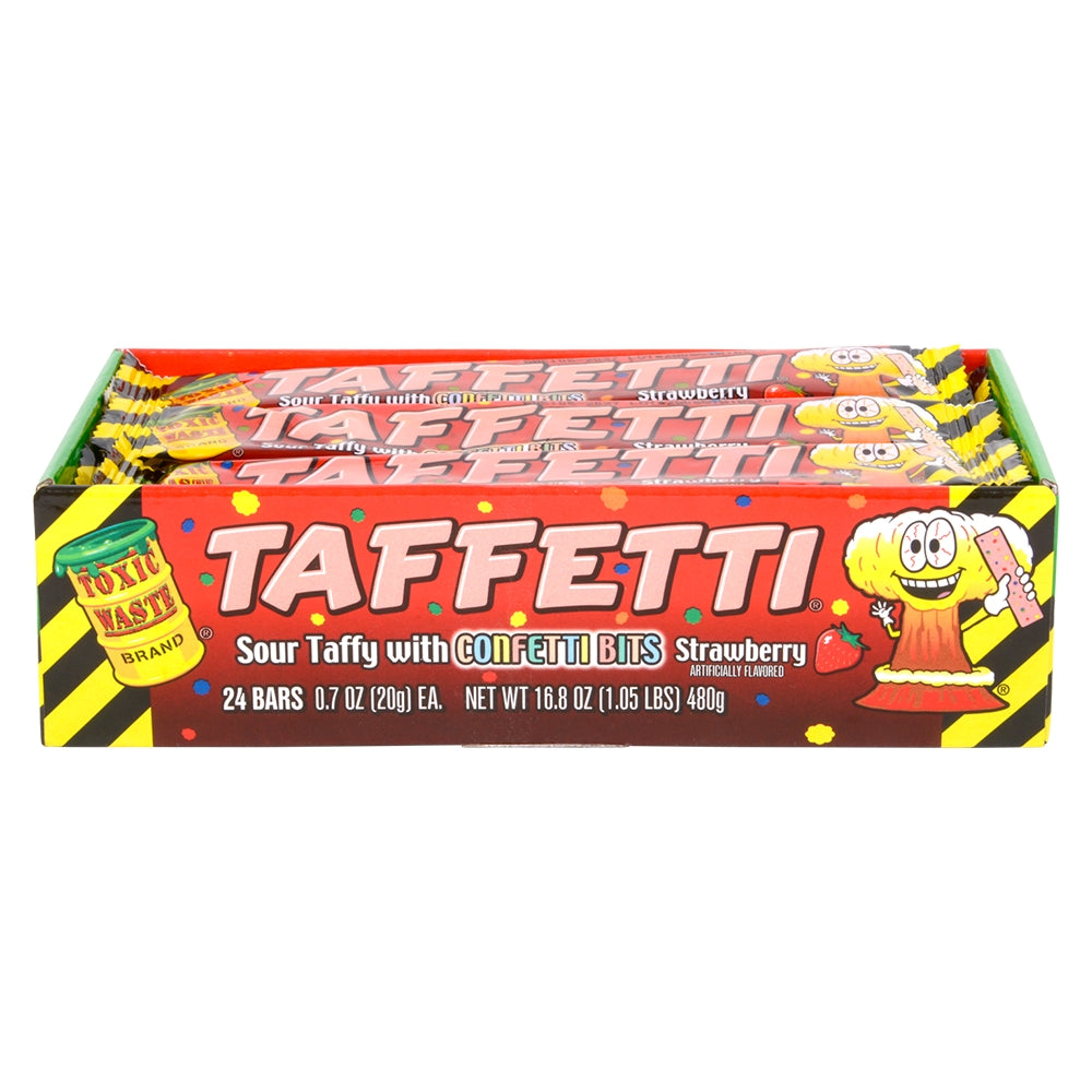 Strawberry Sour Taffy Display (12 Boxes)