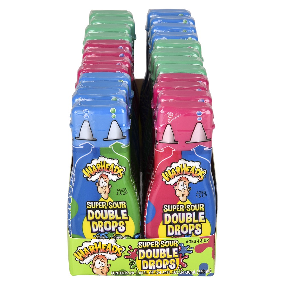 Warheads Super Sour Double Drops (24 Pc Box)