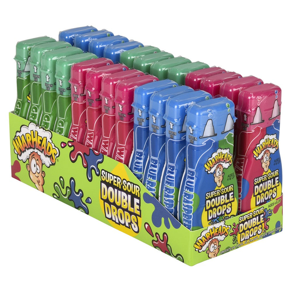 Warheads Super Sour Double Drops (24 Pc Box)