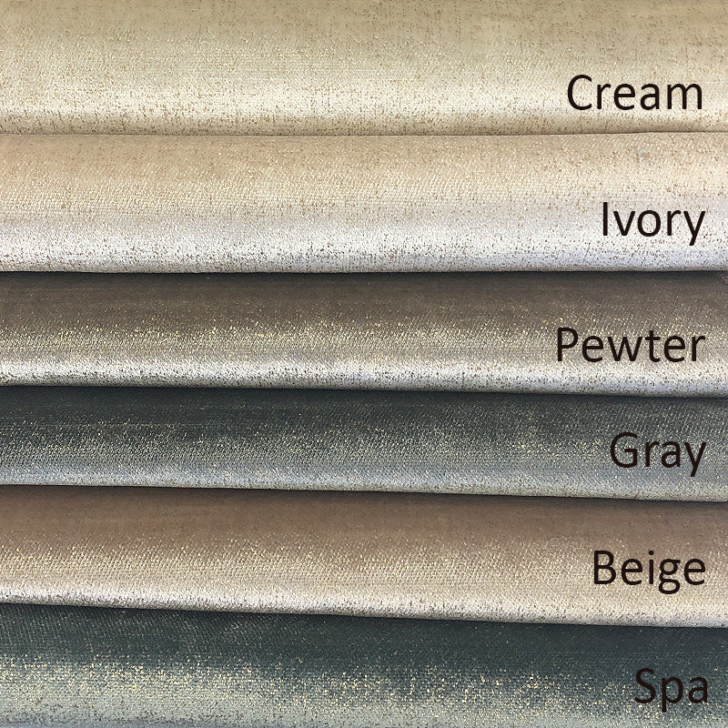 Margo Metallic Cut Velvet Fabric - Solid Metallic Woven Velvet, 55" Width (1 Yard)