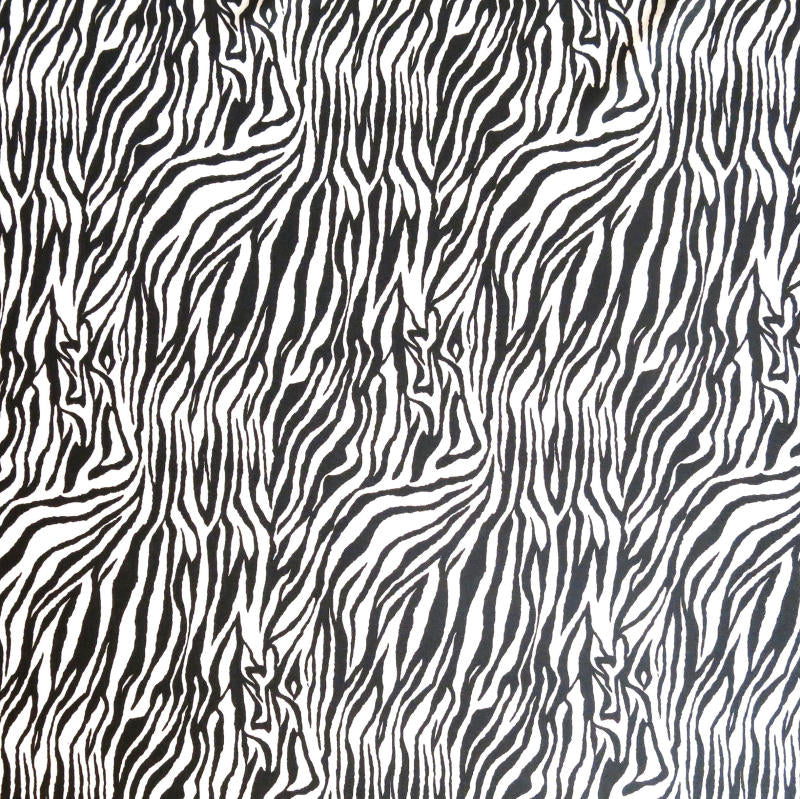 Swim Knit Nylon Spandex Zebra Print 4-Way Stretch