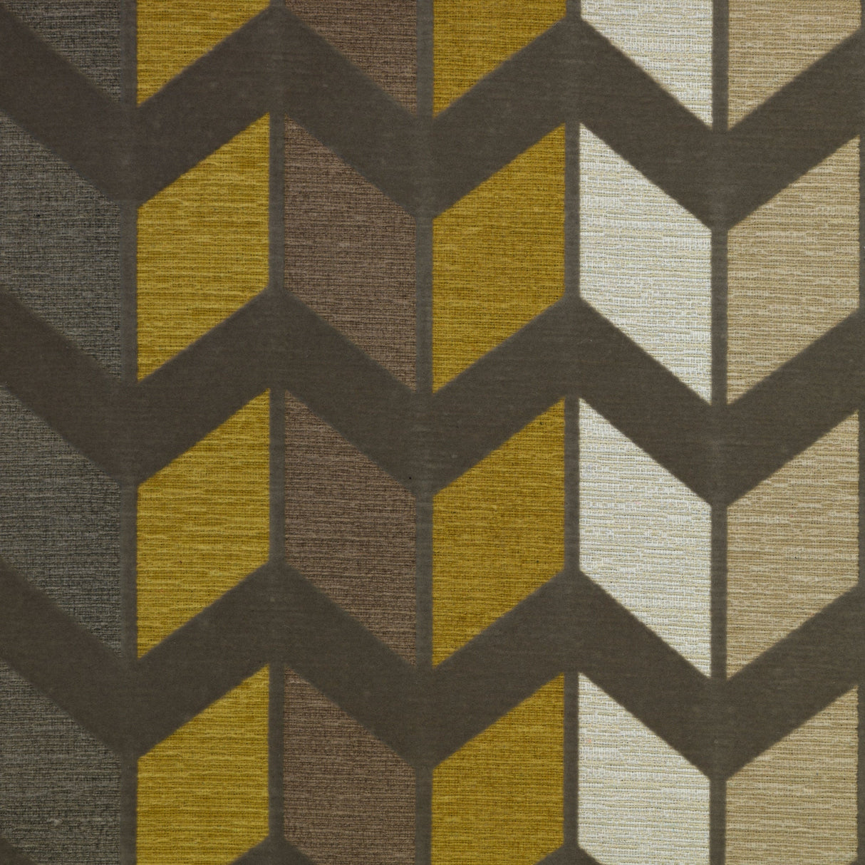 Cotton Blend Upholstery Fabric Chevron Pattern Zeppelin