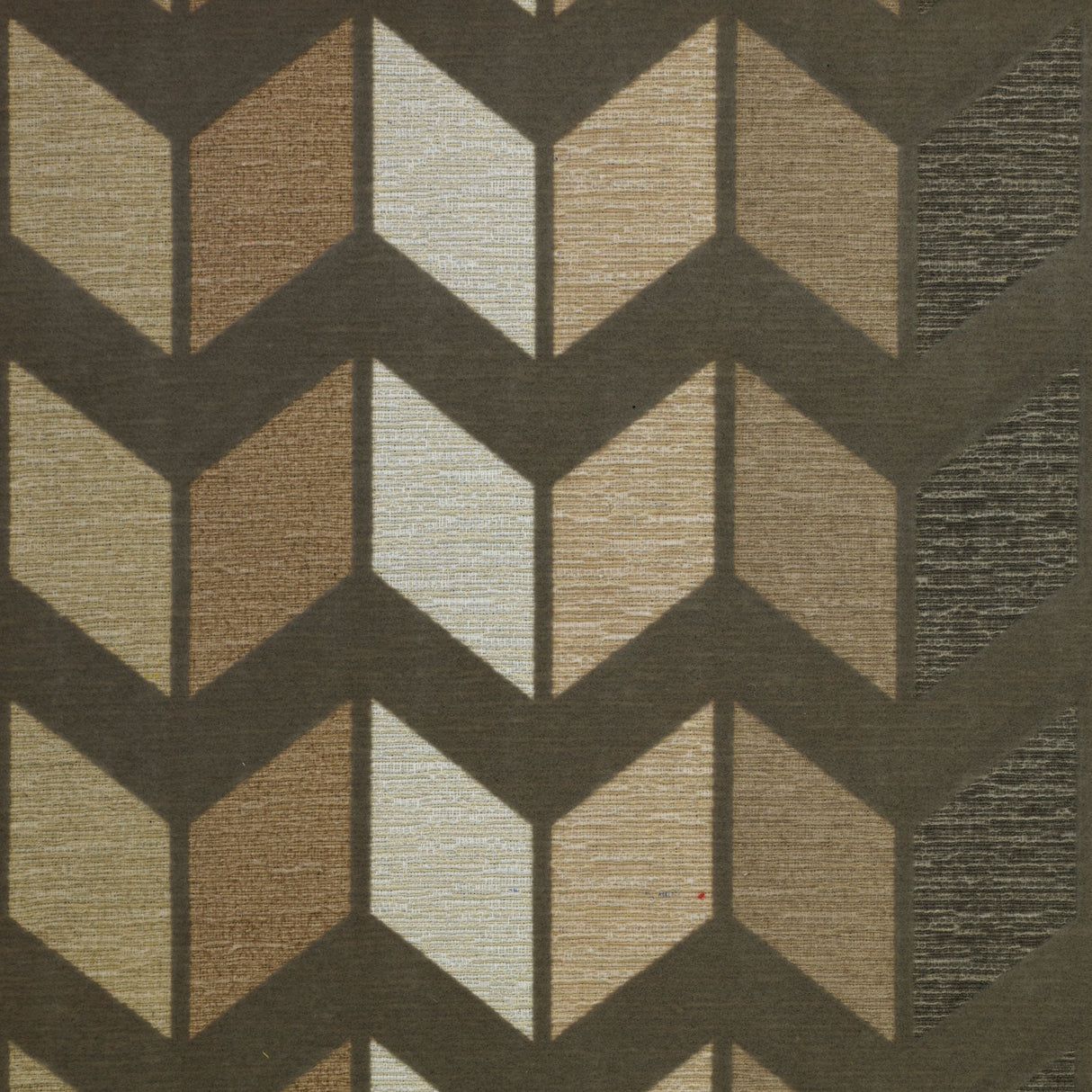 Cotton Blend Upholstery Fabric Chevron Pattern Zeppelin