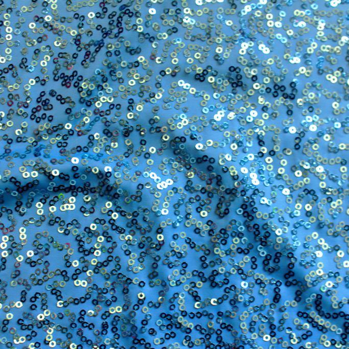 Zsa Zsa Polyester Spandex Sequin Fabric - Embroidered Sequins, 50" Width, 2-Way Stretch (1 Yard)