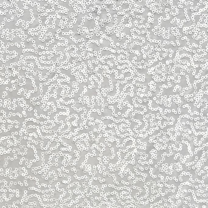 Zsa Zsa Polyester Spandex Sequin Fabric - Embroidered Sequins, 50" Width, 304 GSM (1 Yard)