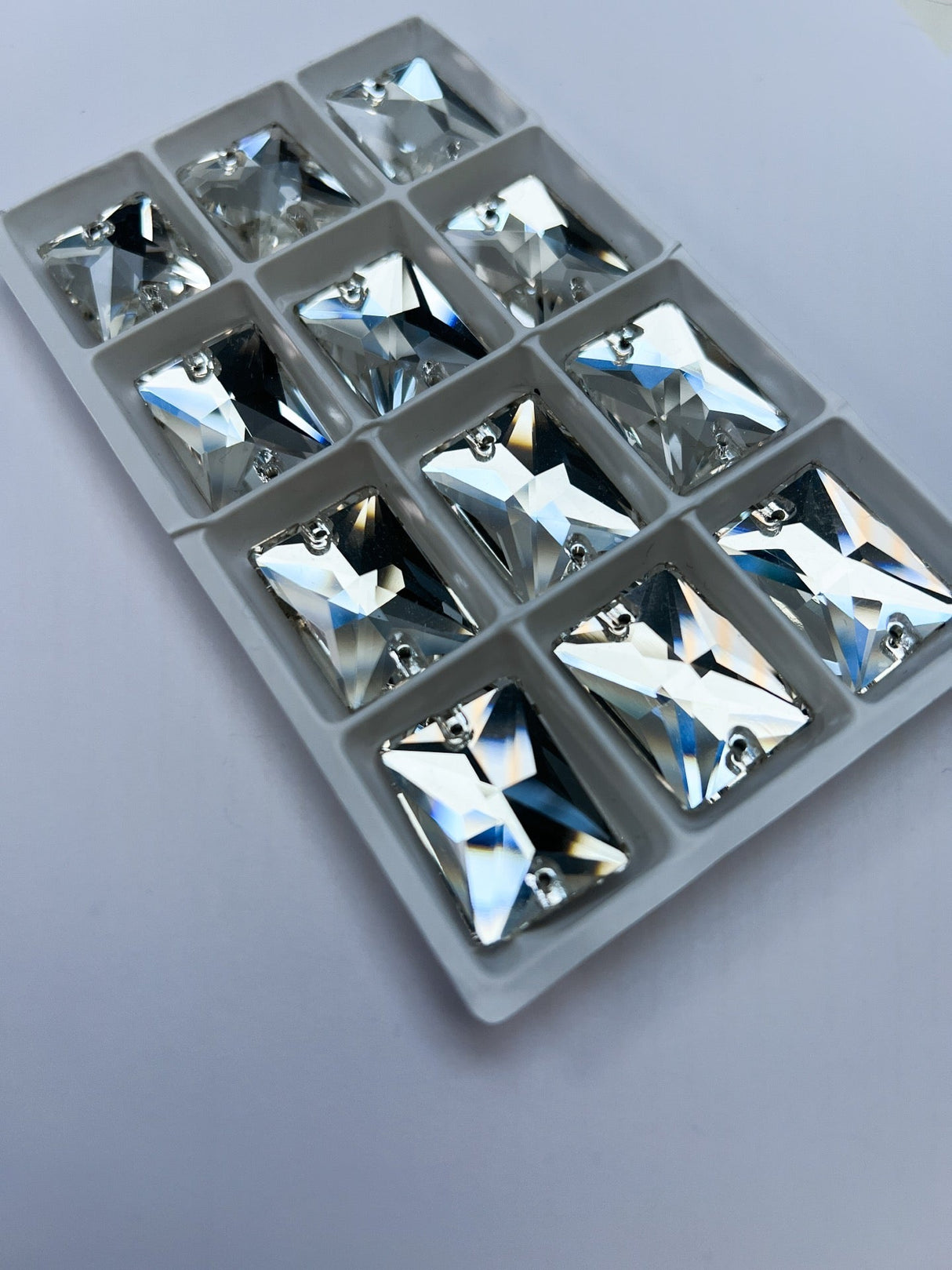 Italian Shades White Crystal Sewing Notions