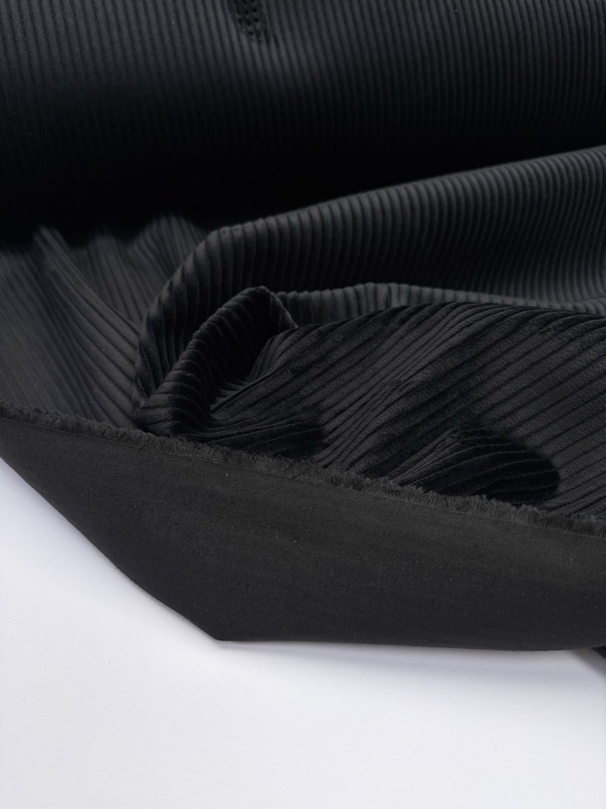 Cotton Corduroy Black Ribbed