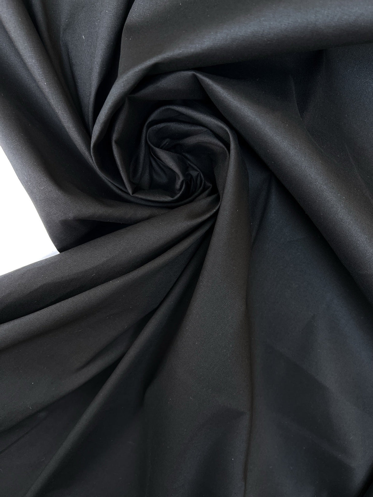Viscose Elastane Plain Weave Black Suiting