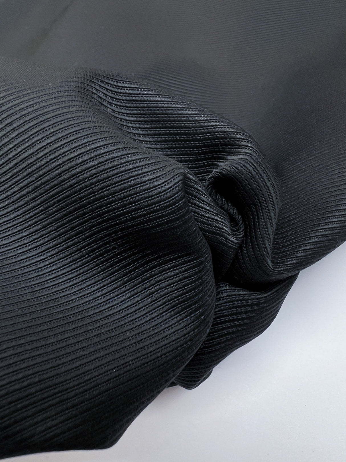 Jacquard Wool Fabric Blue Black