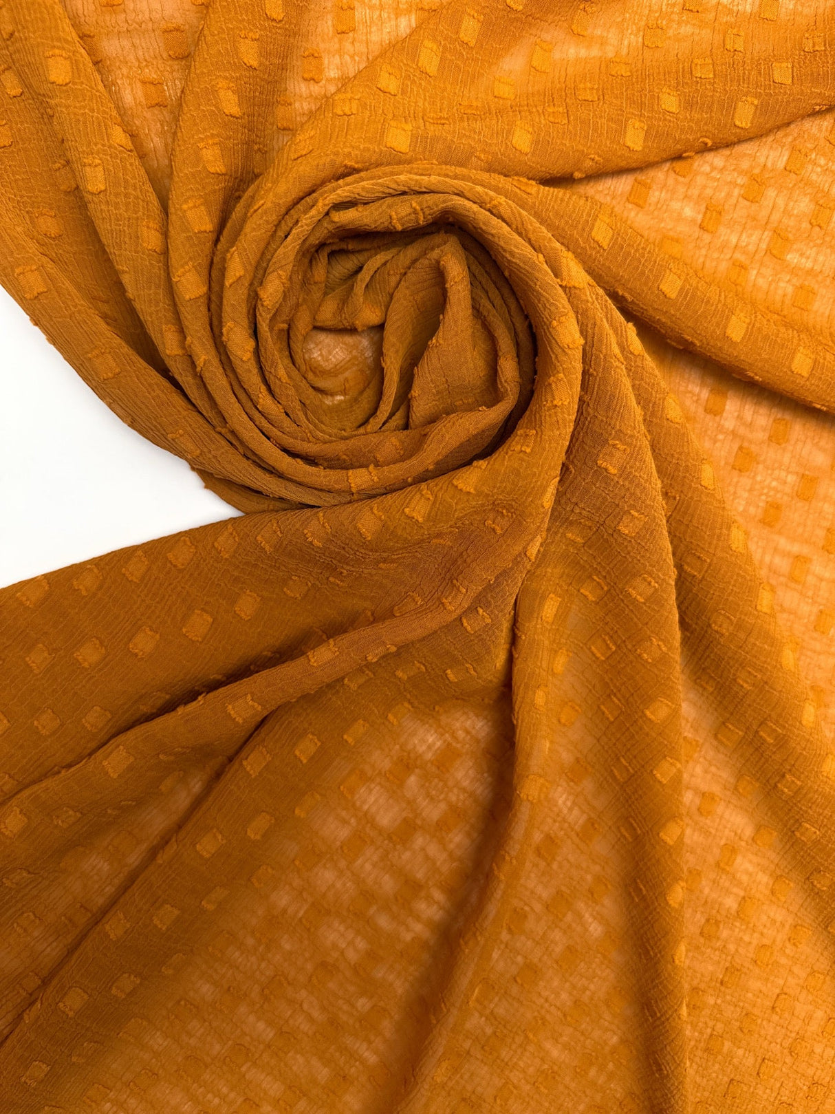 Polyester Chiffon Geometric Brown-Orange