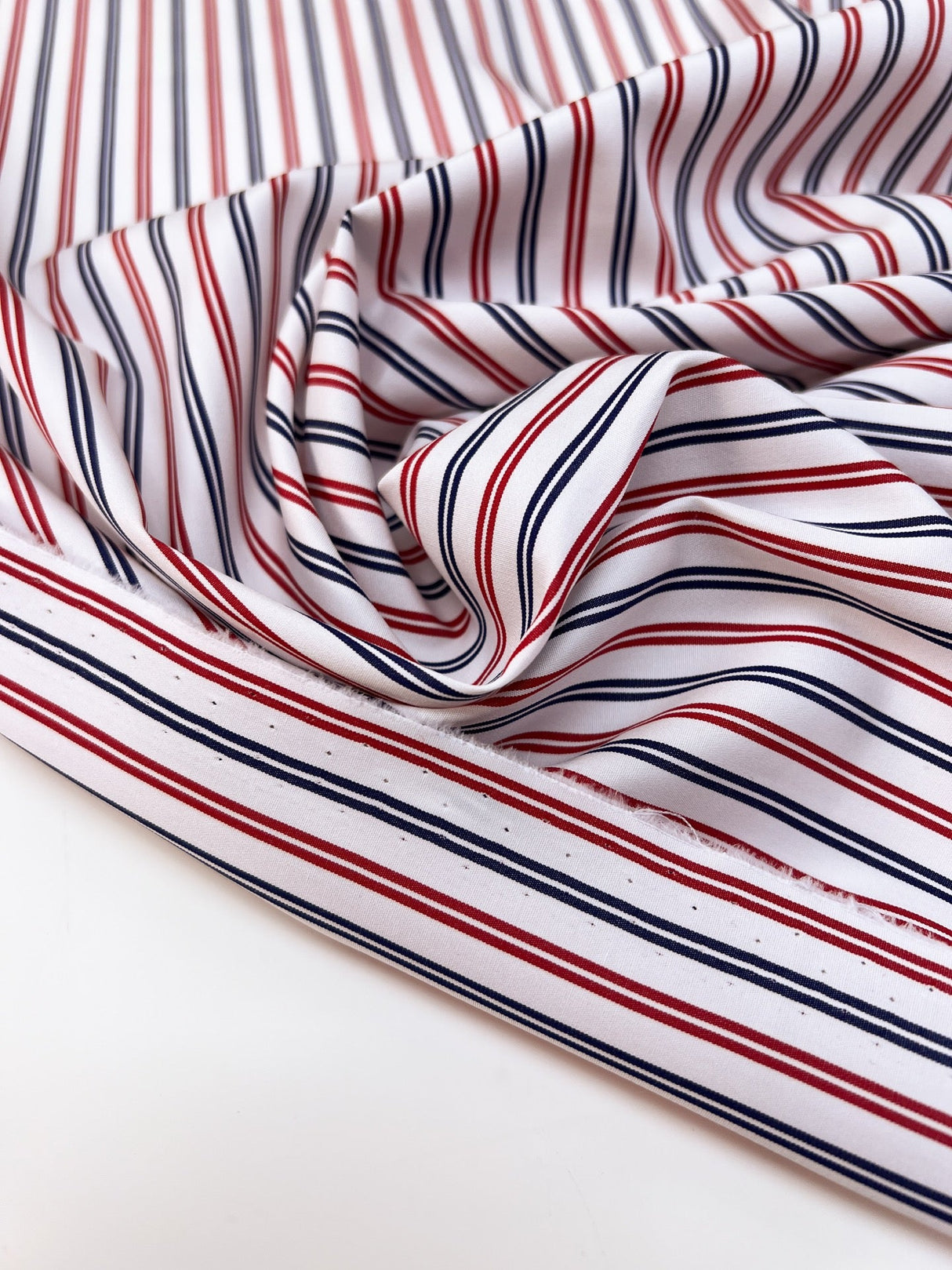 Cotton Poplin Striped Fabric