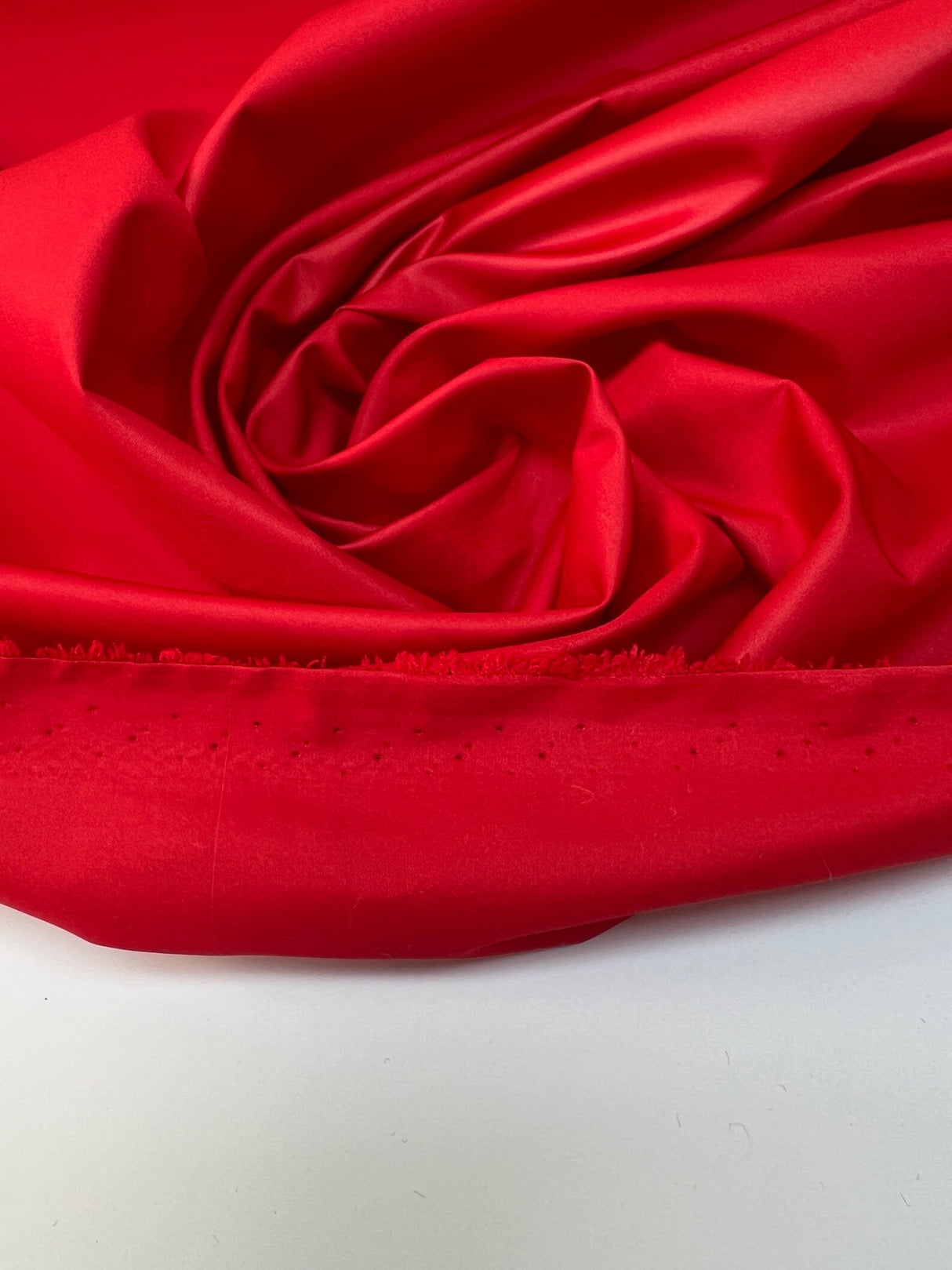 Italian Red Polyester Satin