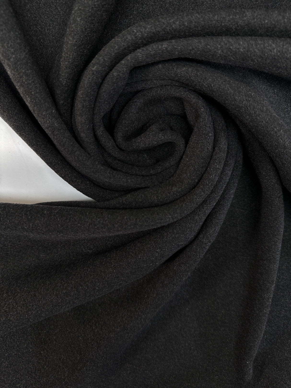 Wool Tweed Melange Gray Black