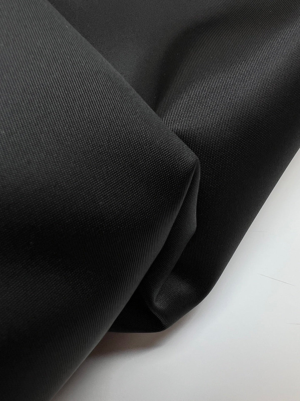 Black Water-Repellent Polyester Fabric