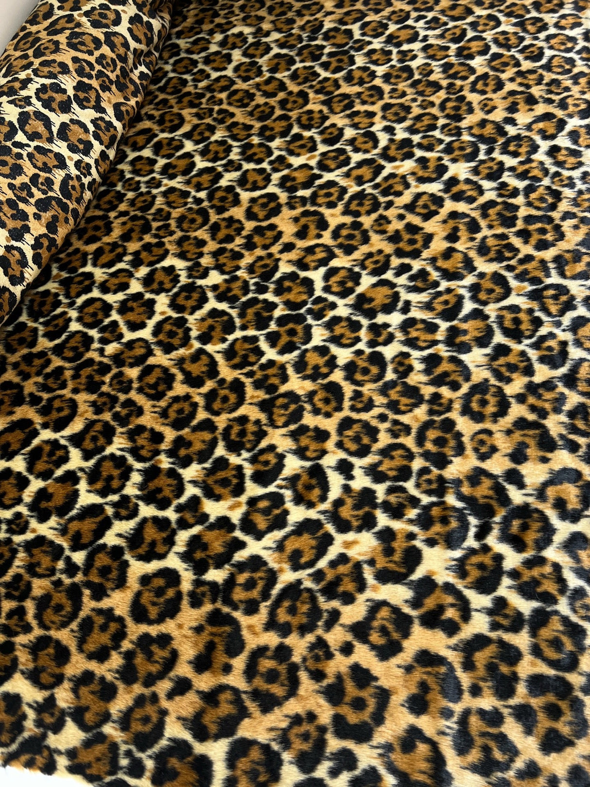 Faux Fur Modacrylic Brown Beige