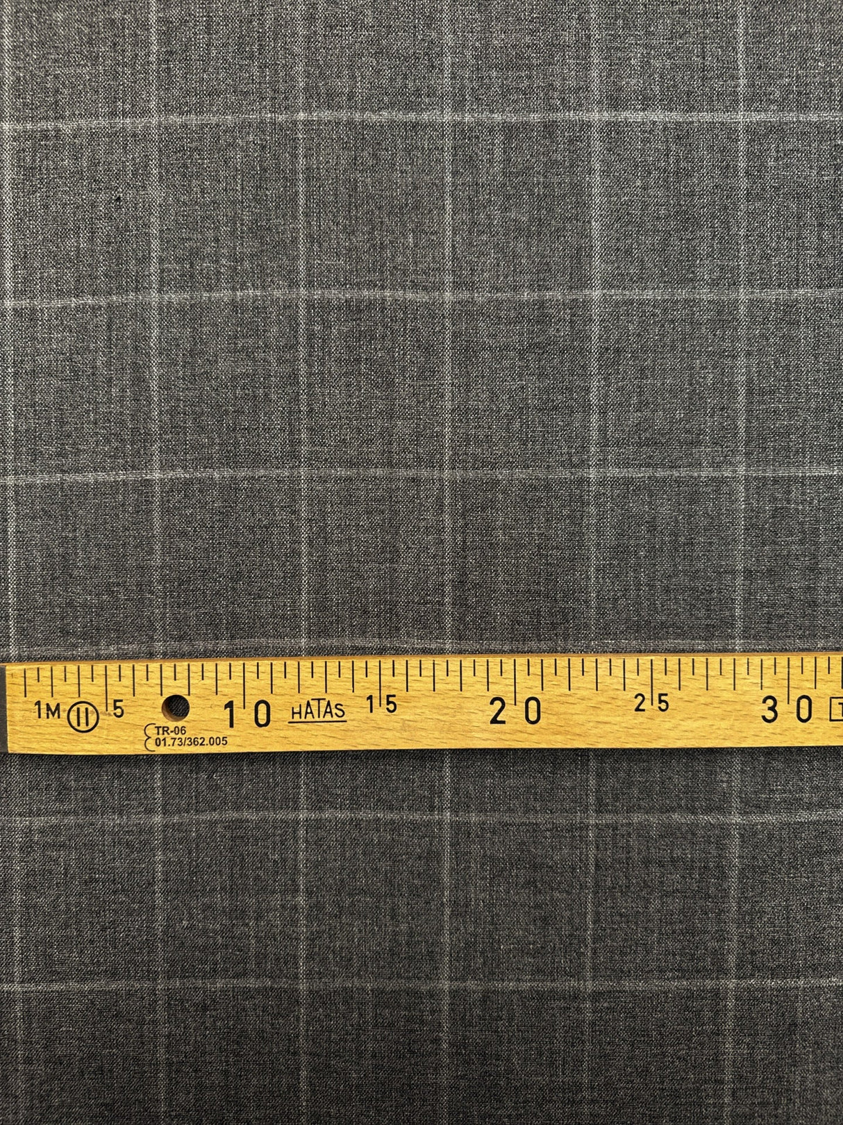 Wool Tweed Checked Gray