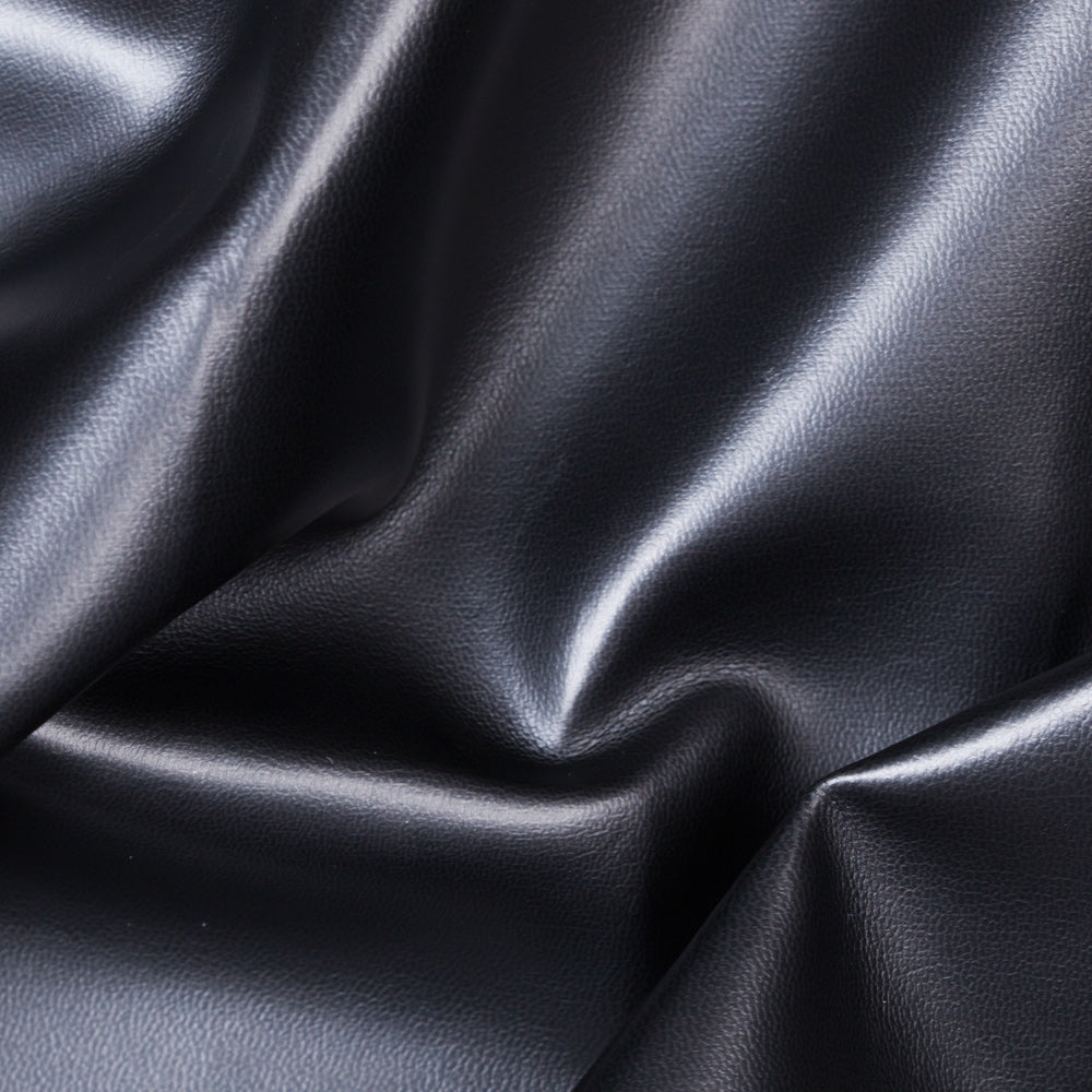Soft Faux Leather Vinyl Fabric 0.8mm Thick, 54" Wide, Polyester for Upholstery, Wallets & DIY Sewing