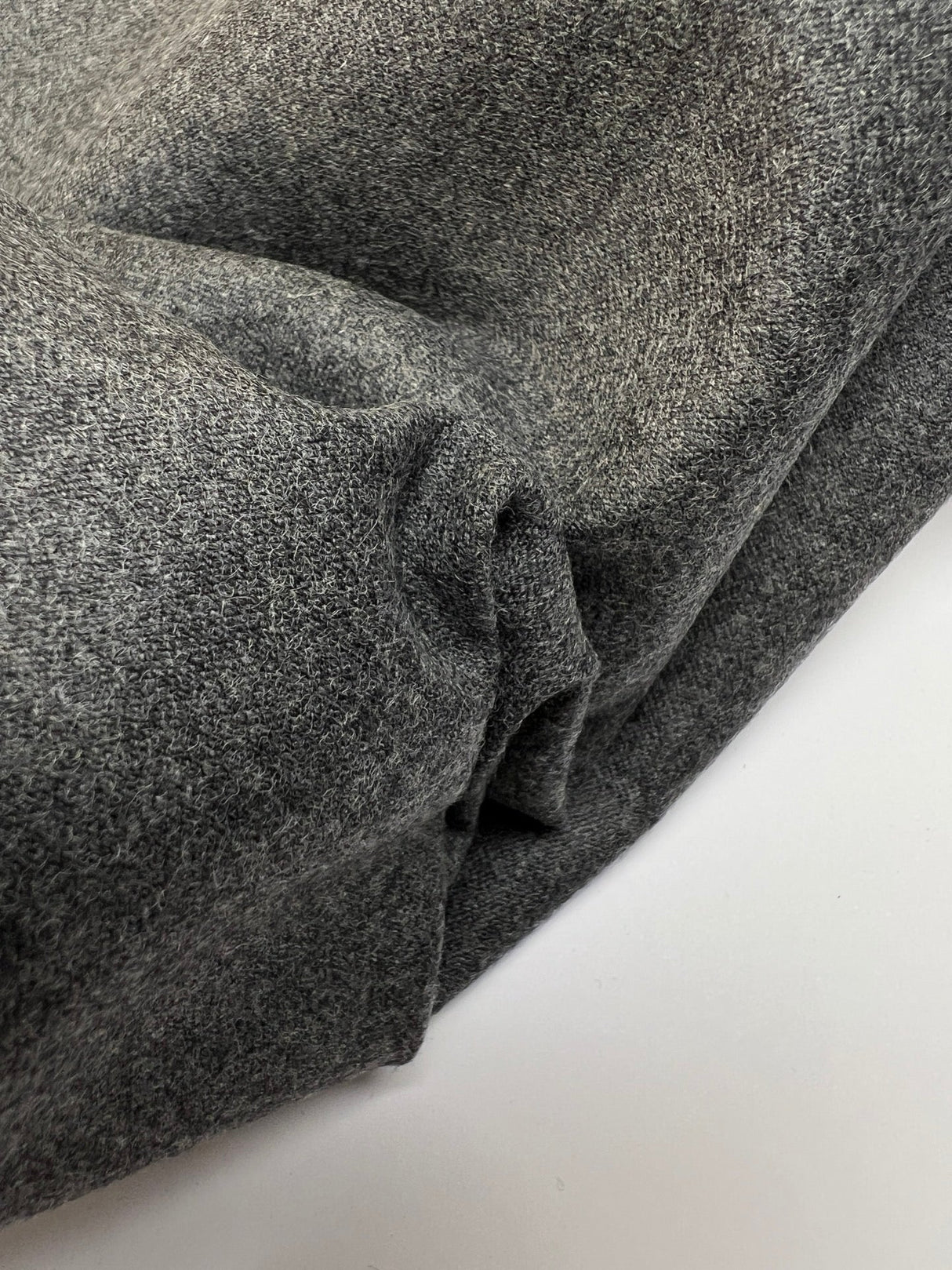 Gray Wool Blend Casualwear Fabric