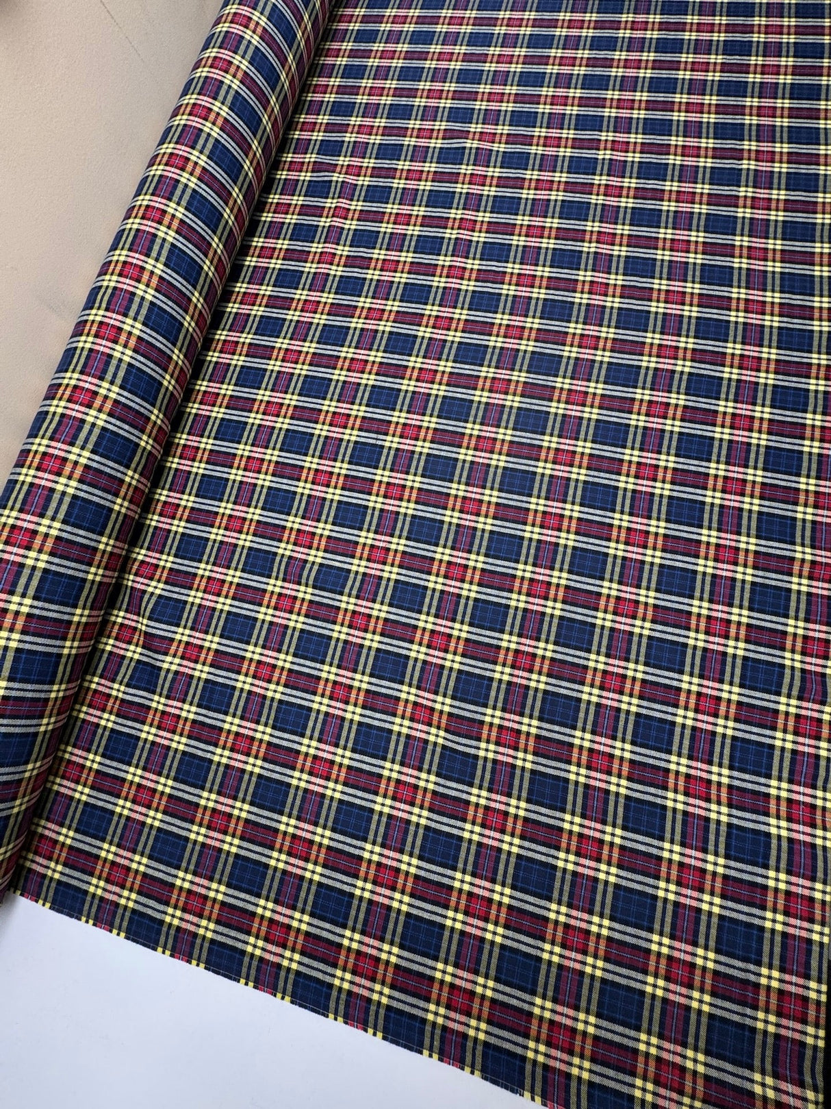 Cotton Tweed Multicolor Checked