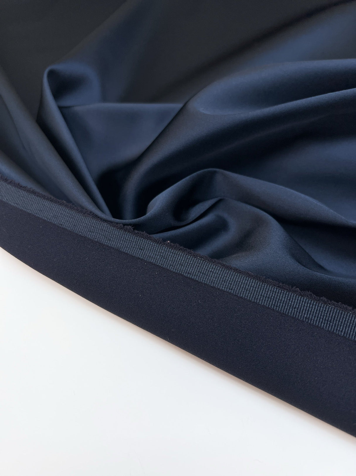 Blue Satin Stretch Satin Fabric
