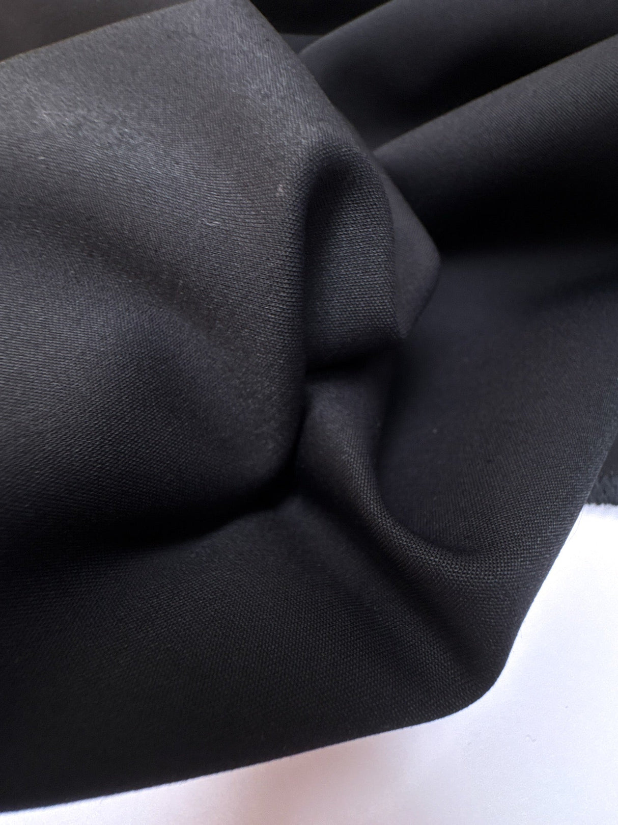 Black Cotton Sateen Fabric