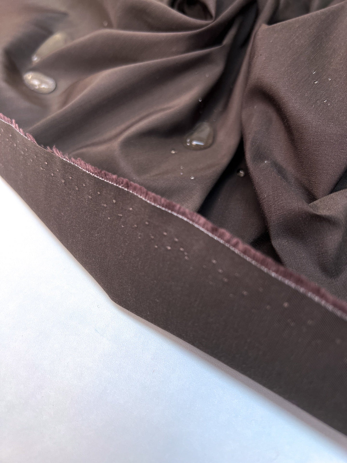 Polyamid Cotton Jacket Fabric Brown Striped