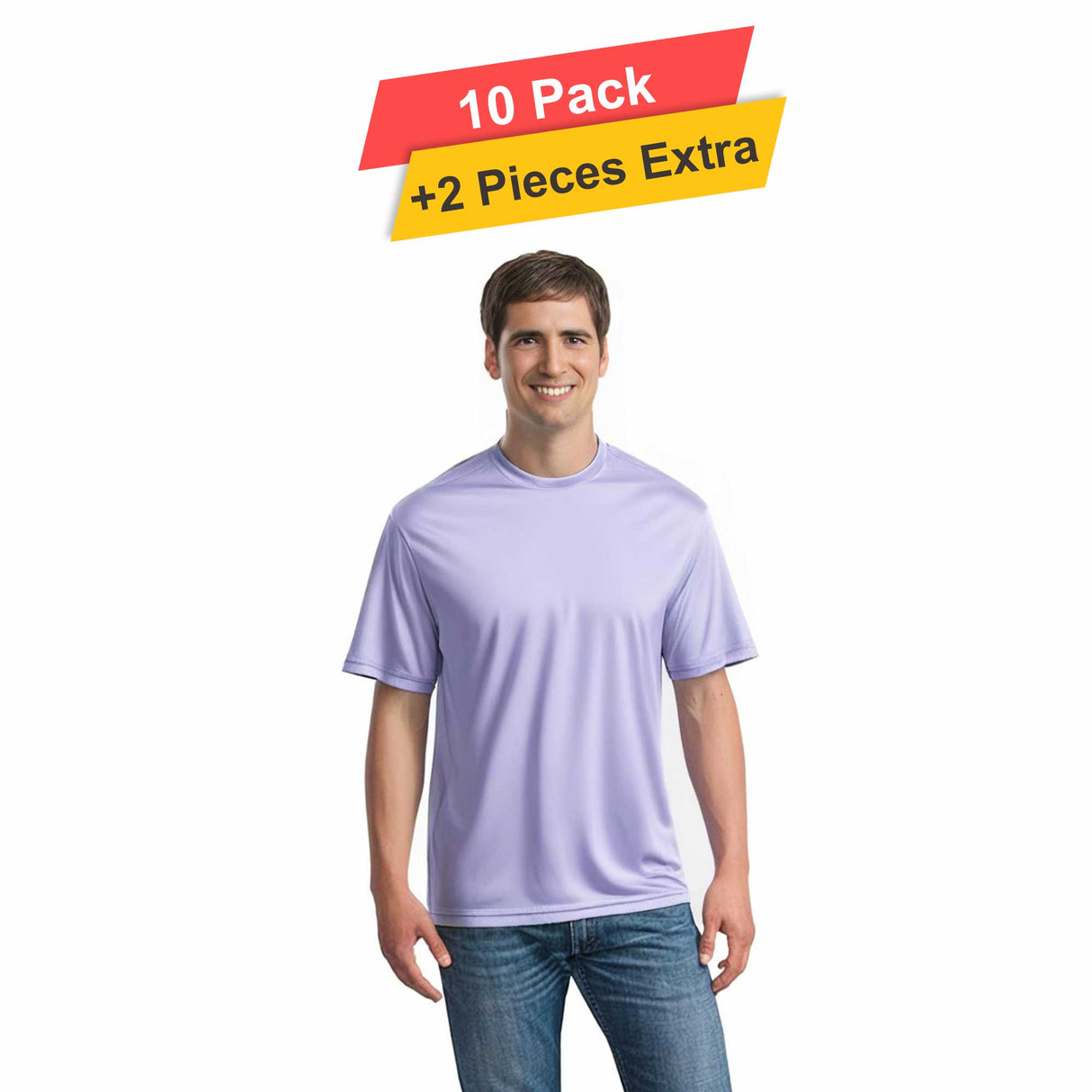 S/S Crew Neck - 10 pack - 100% polyester