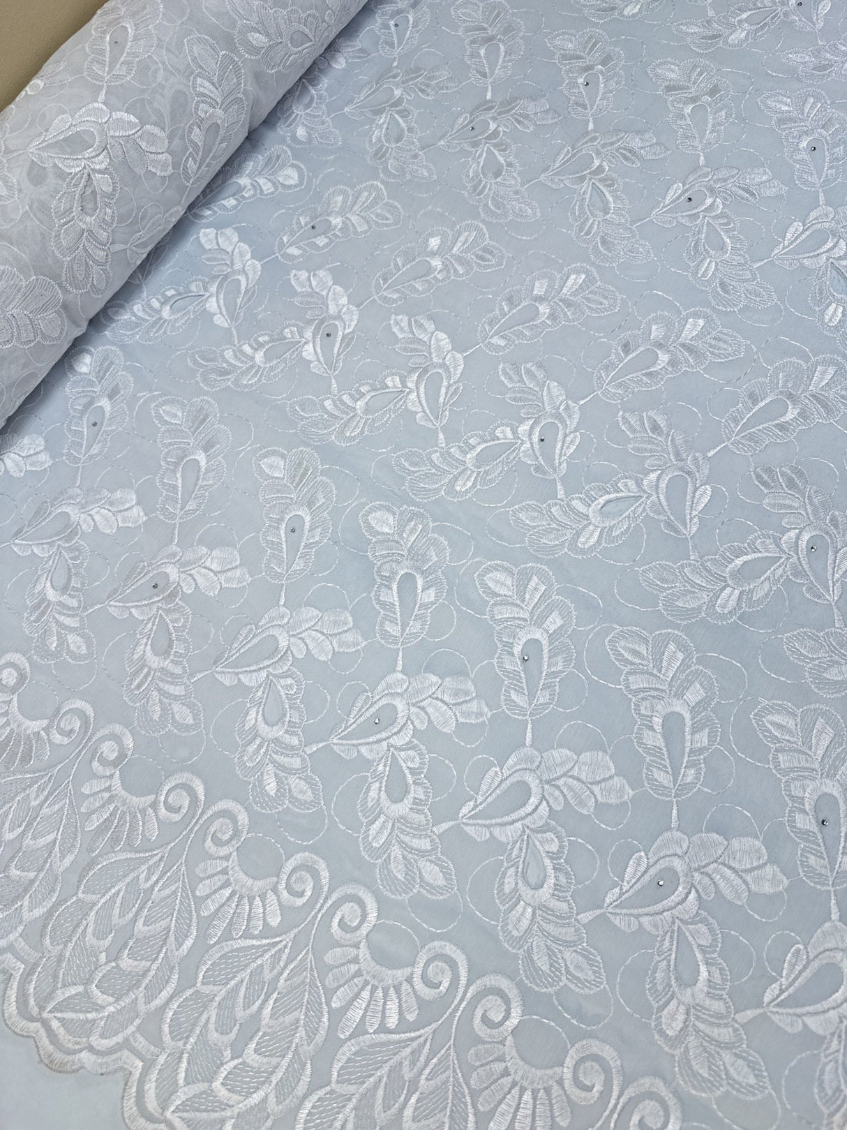 White Polyamide Woven Fabric