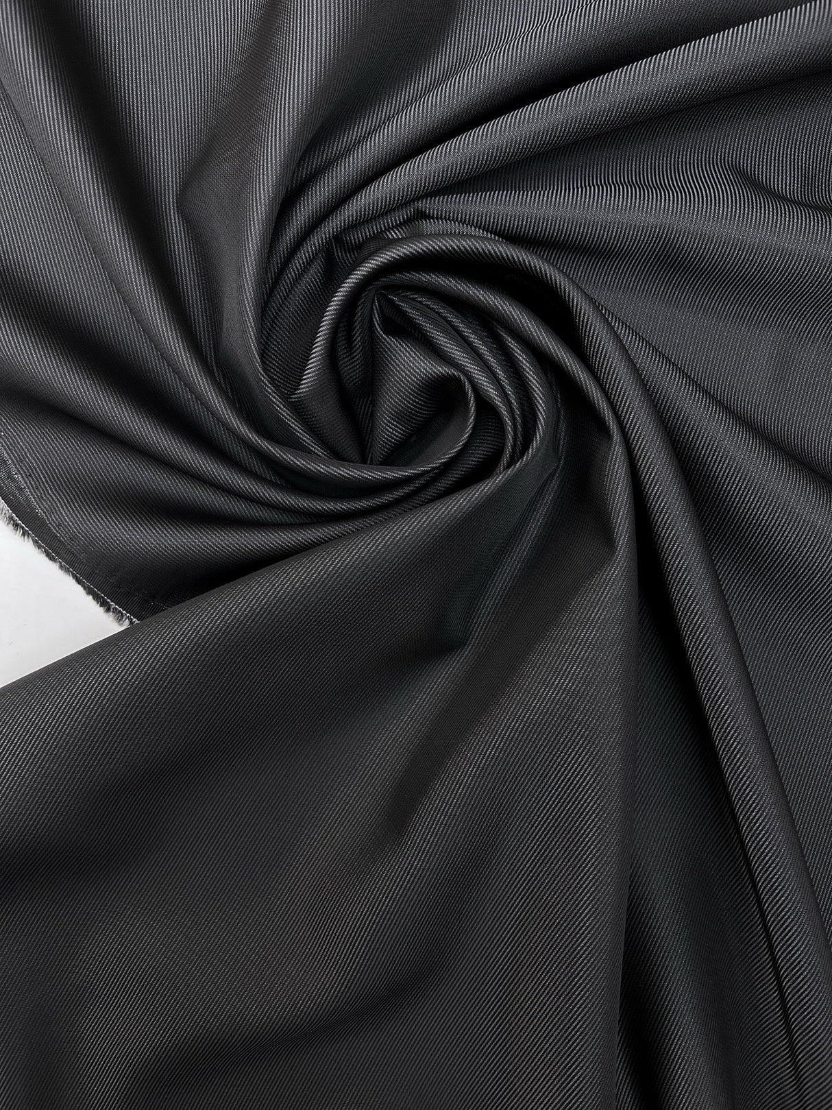 Jacquard Fabric Gray Black Striped