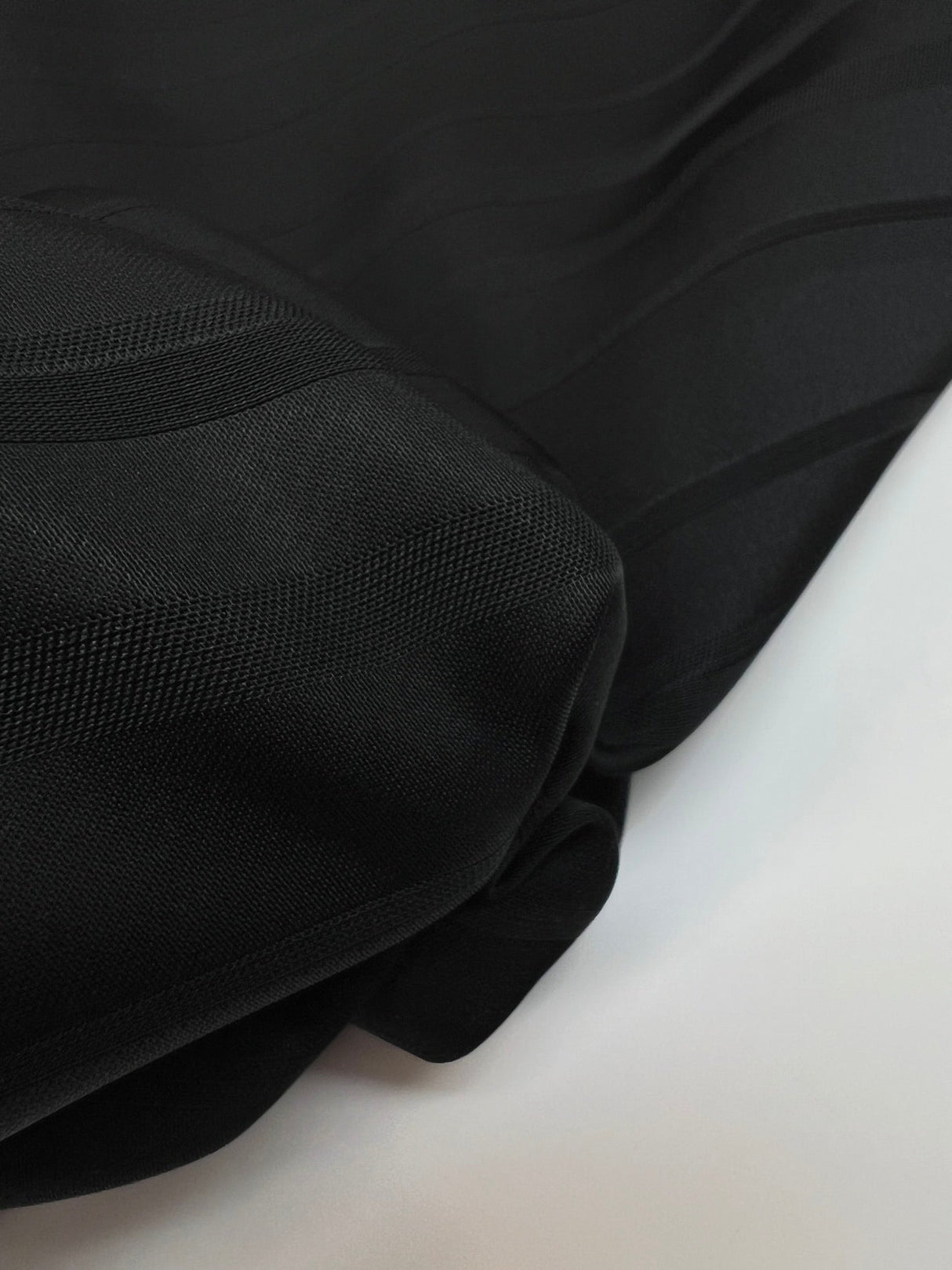 Black Jacquard Fabric Striped