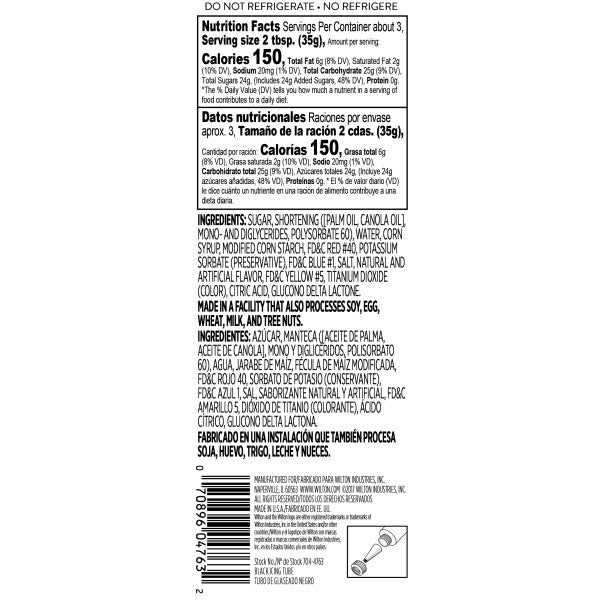 Wilton Black Ready-to-Use Decorating Icing Tube – 4.25 oz.
