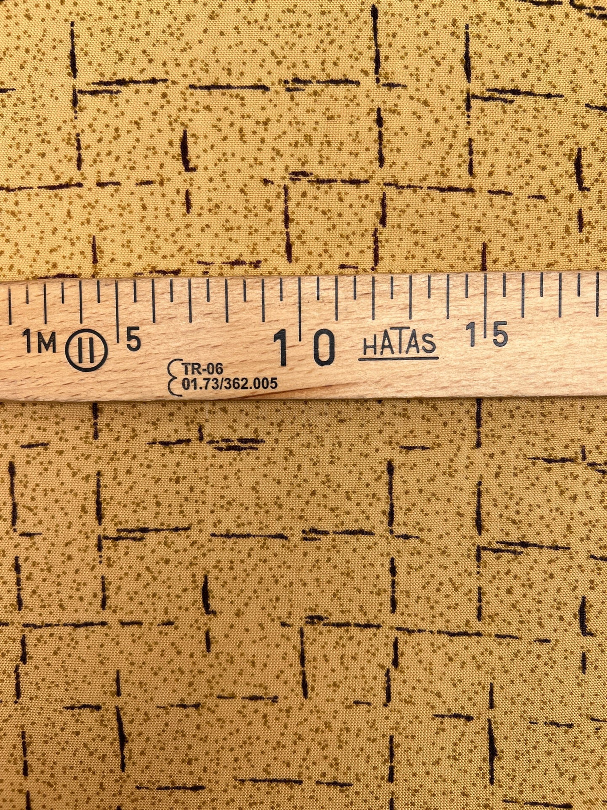 Acrylic Woven Printed Brown Beige Fabric