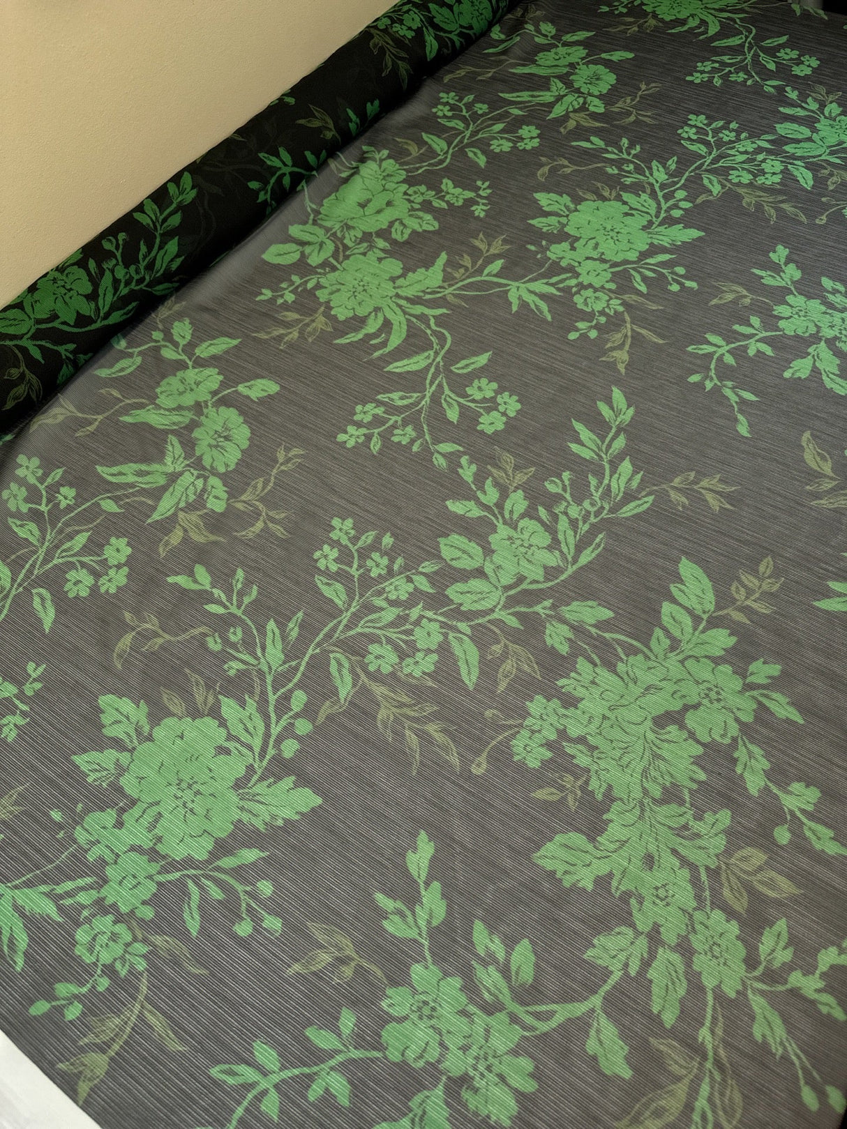 Polyester Chiffon Printed Green Black