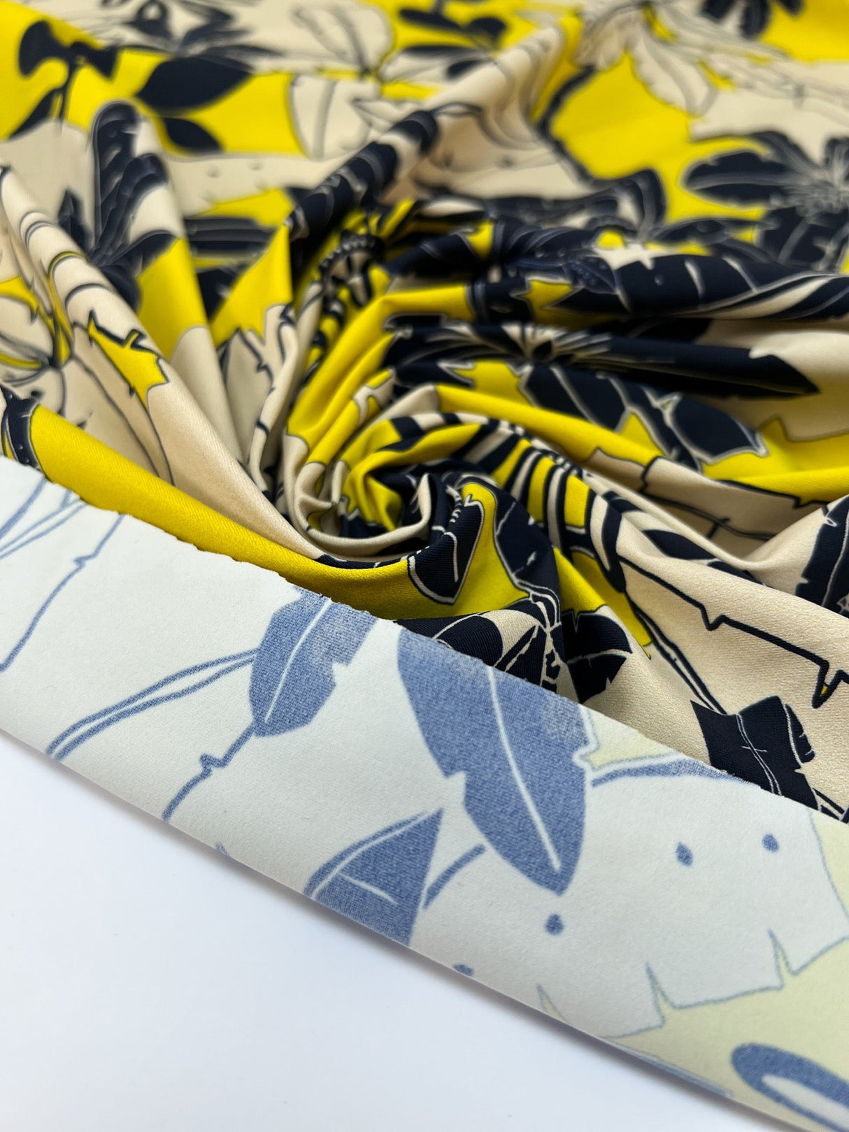 Polyamide Elastane Knit Printed Yellow Beige