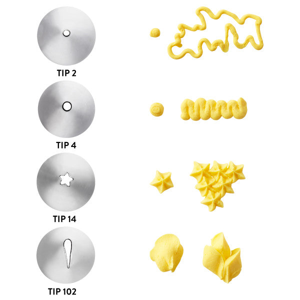 Wilton Cookie Decorating Tip and Bag Set – 12 Piece