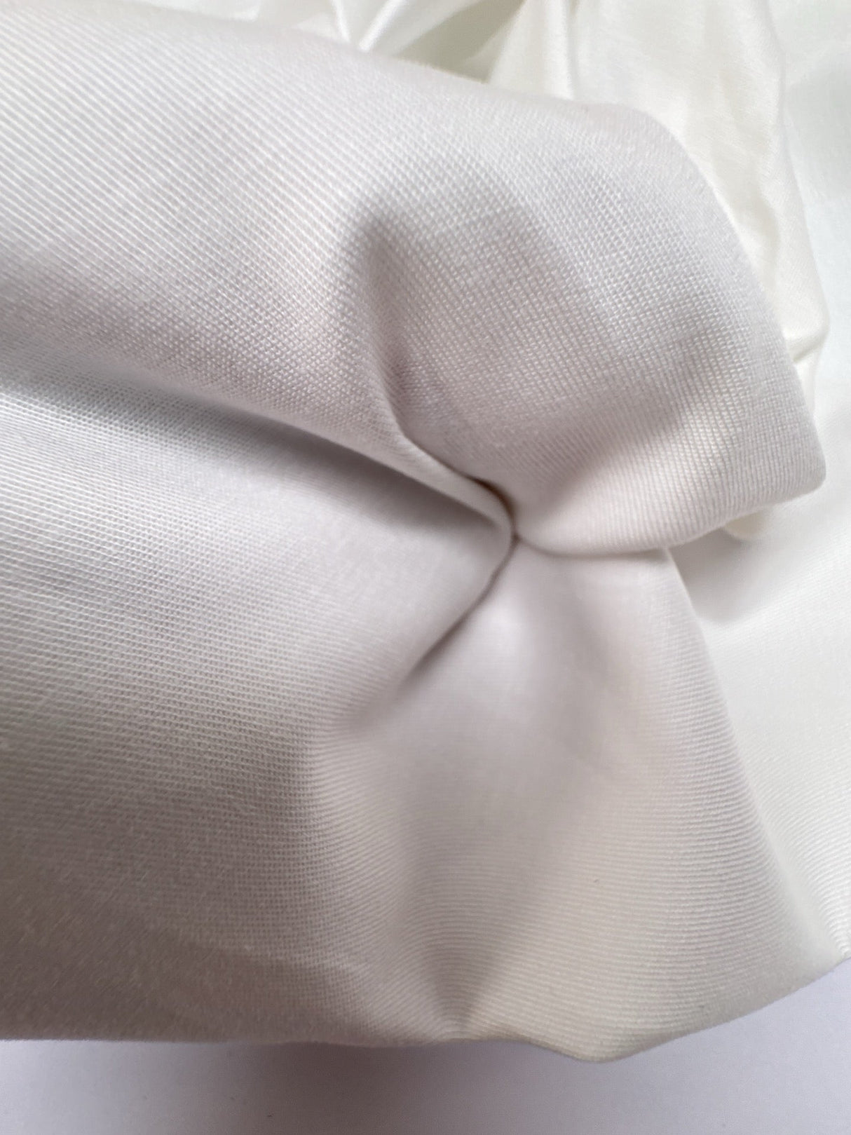 White Viscose Elastane Twill