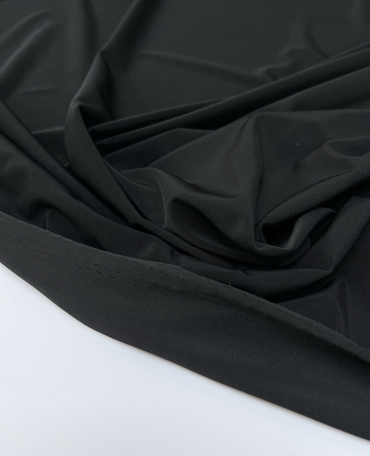 Black Polyamide Elastane Knitted Fabric