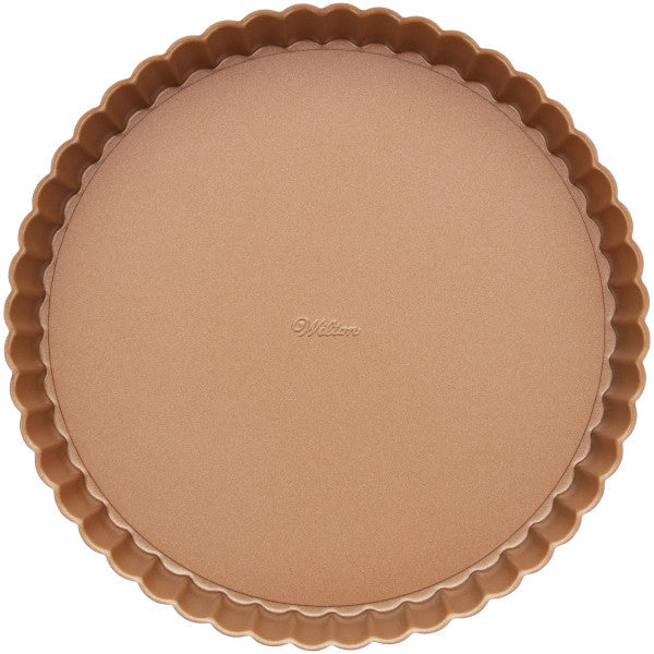 Wilton Fall Non-Stick Tart and Quiche Pan with Removable Bottom – 12 Inch