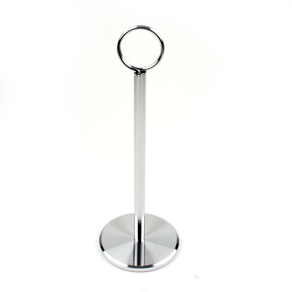 Adcraft Table-Number Stand, Chrome Plated, 18"