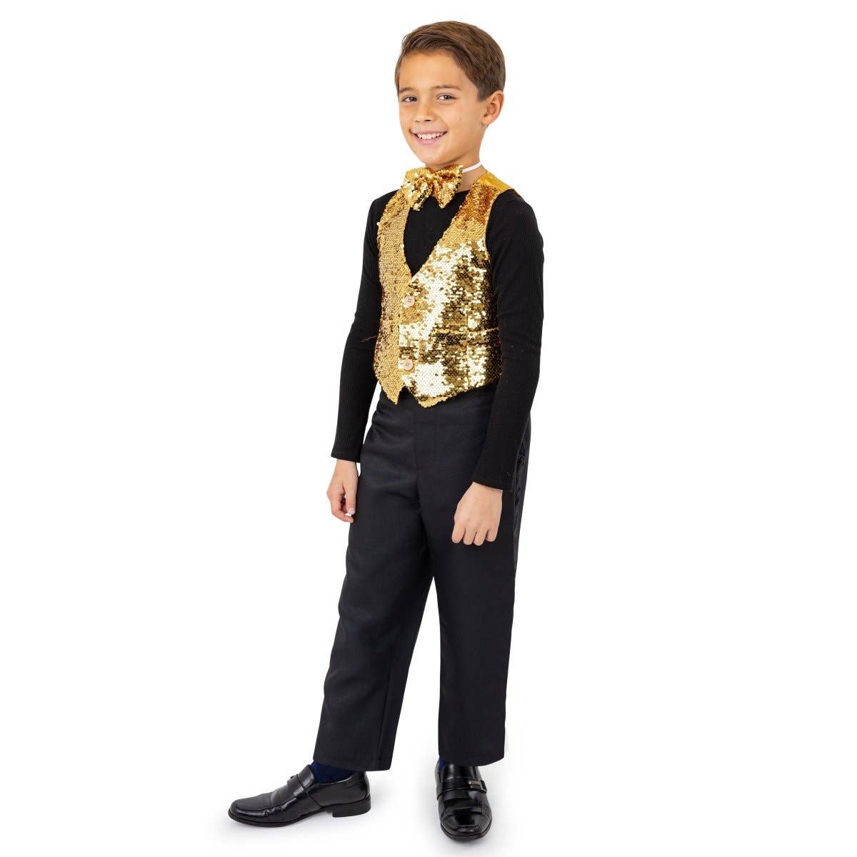 Sequined Vest & Bow Tie Costume