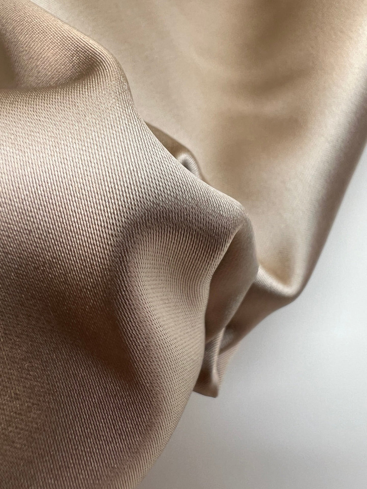 Golden Satin Stretch Fabric