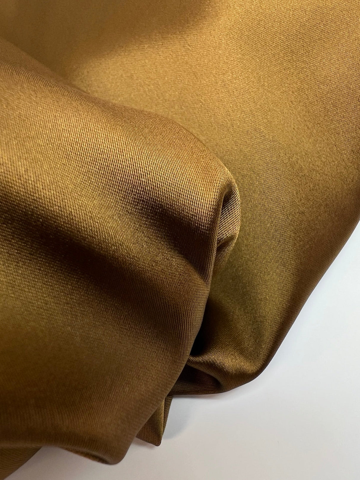 Satin Fabric With Elastane Brown Shade
