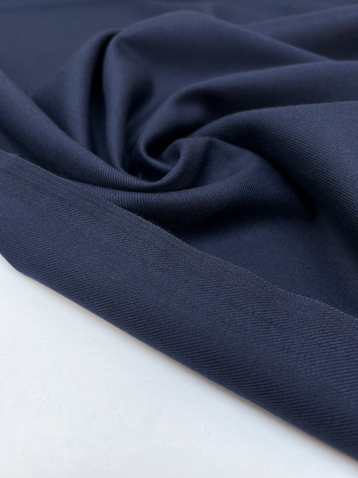 Wool Polyester Twill Blue