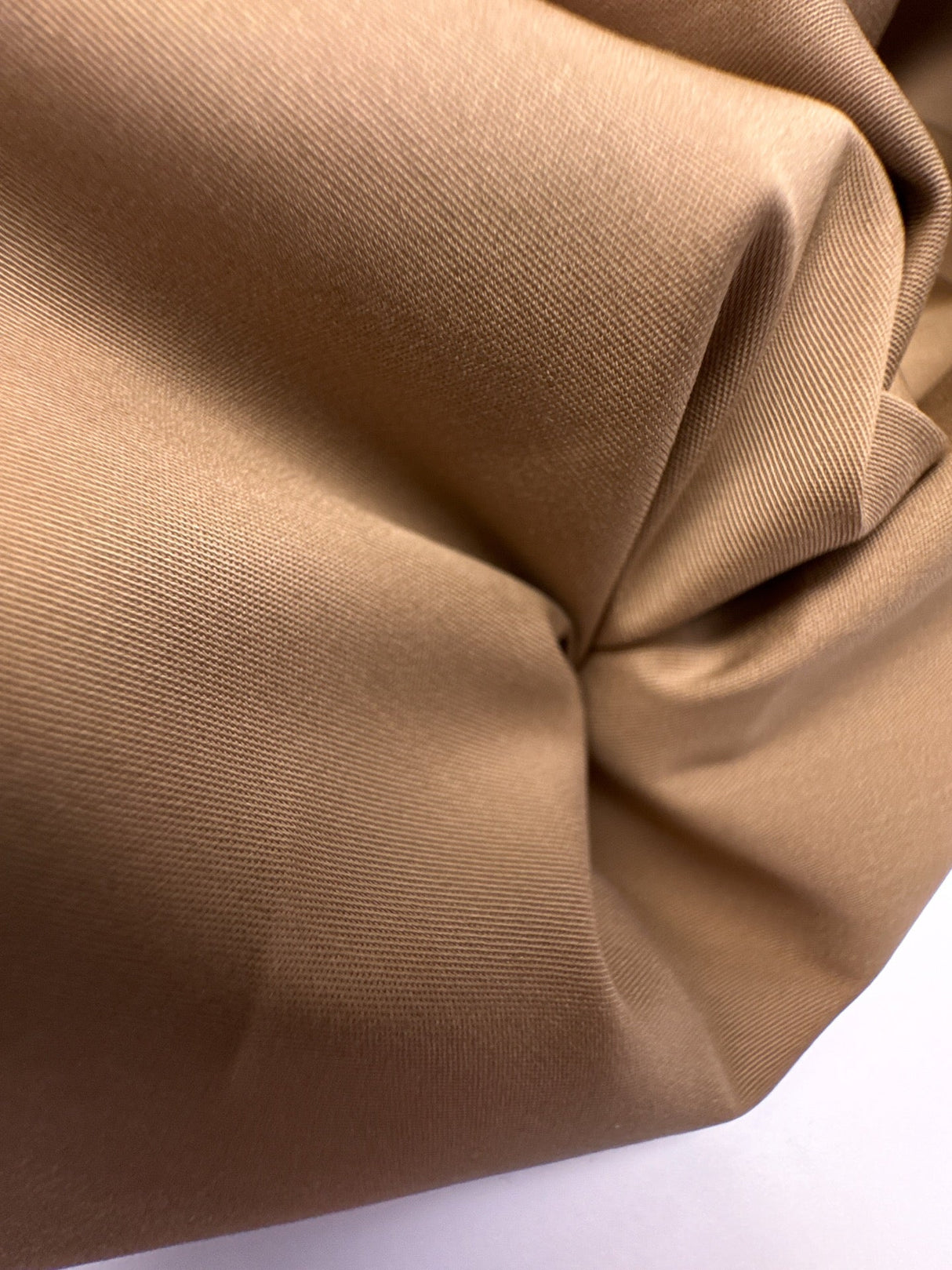 Cotton Elastane Twill Brown Beige